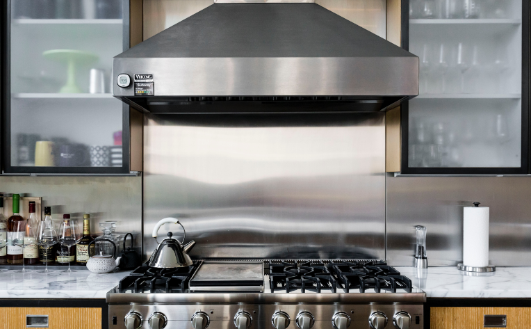 stainless steel kitchen backsplash